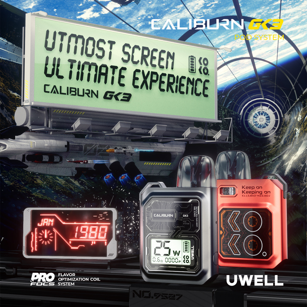 UWELL Caliburn GK3 POD Kit 咖哩棒