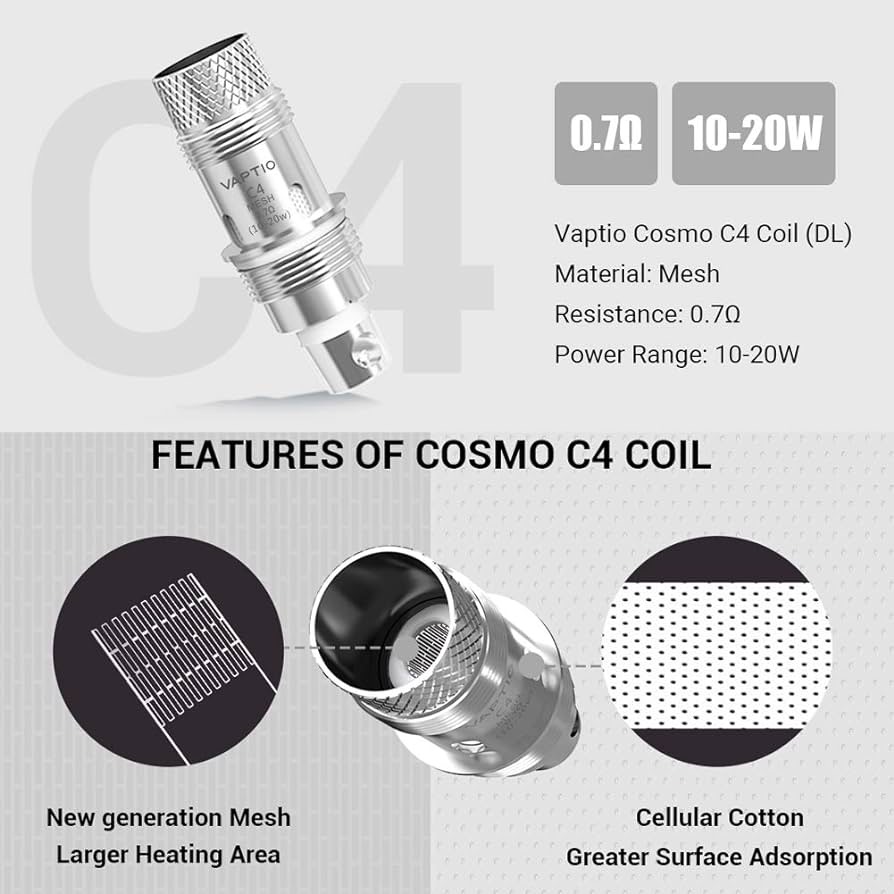 VAPTIO Cosmo Prime Tank 510轉接霧化器