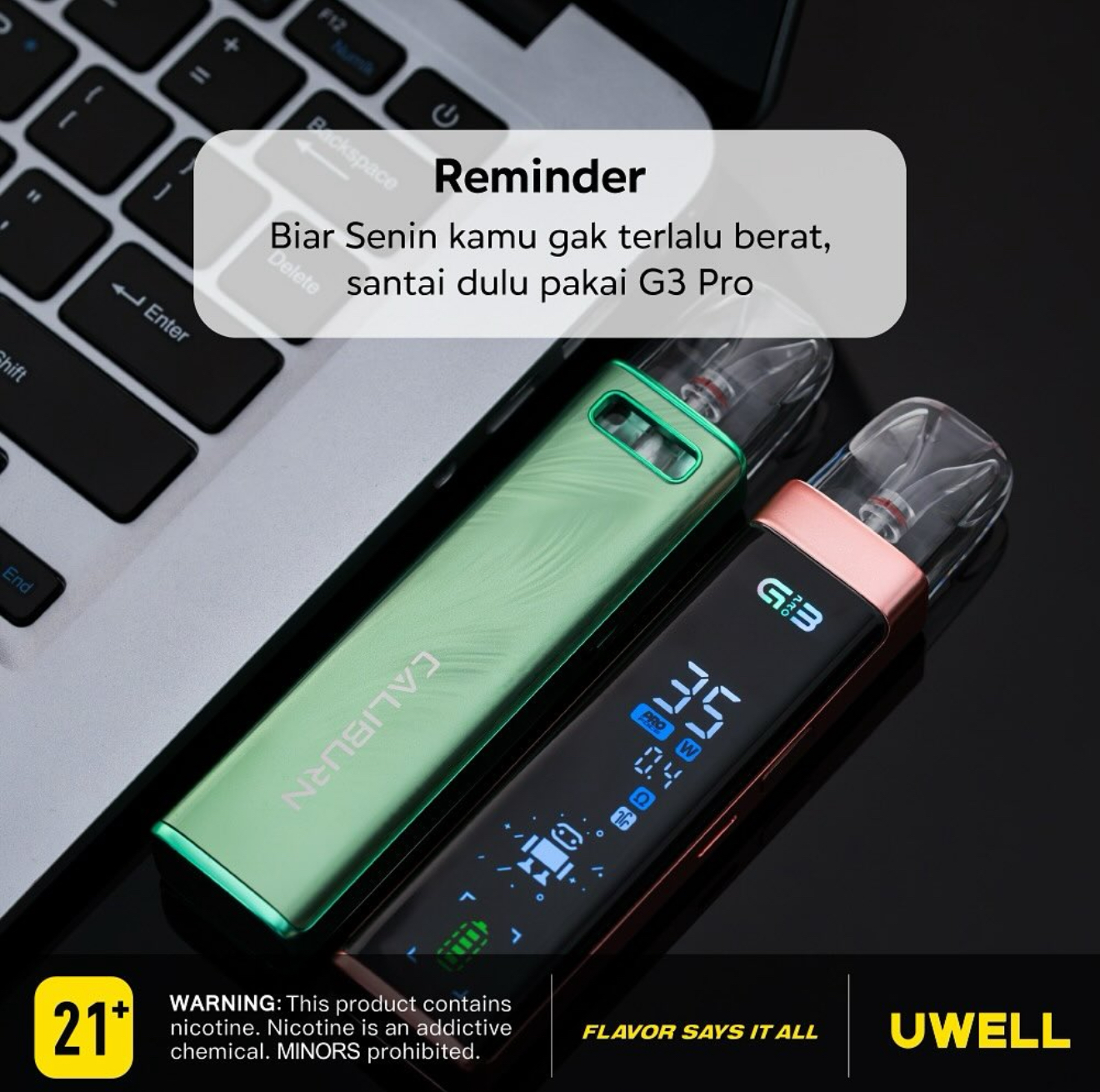 UWELL Caliburn G3 Pro Pod咖哩棒｜電子煙主機