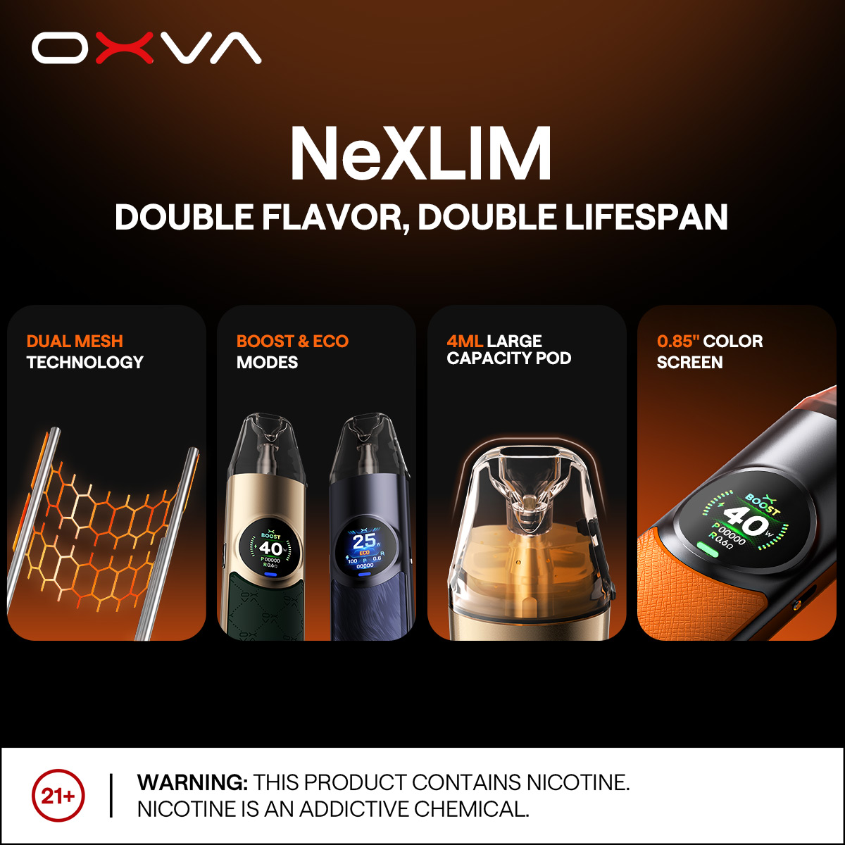 OXVA NEXLIM 大蠻牛40w｜大小煙主機