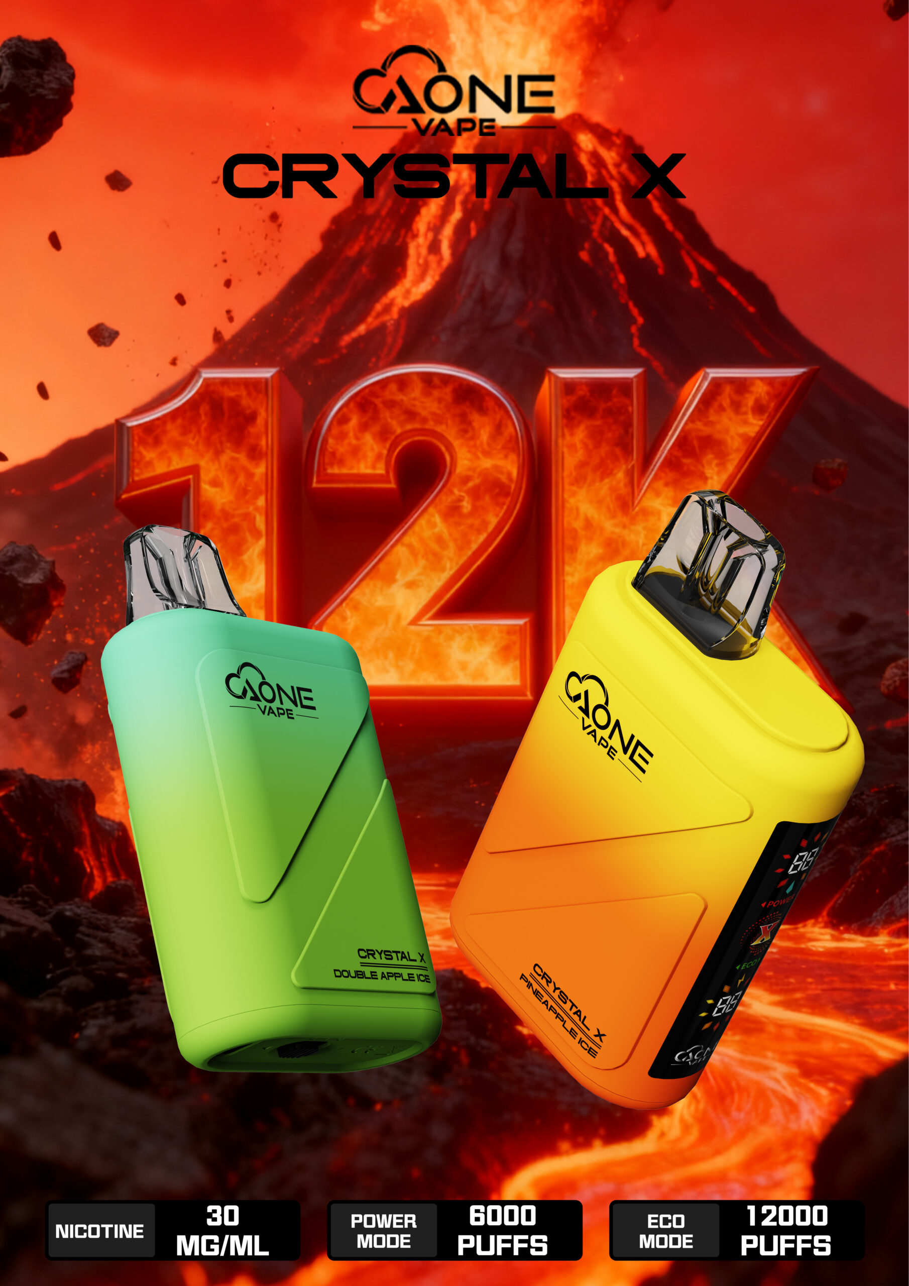 727052b9bc1c829be3f8ec61803fc5f5 2 AONE Crystal X 水晶 2 代|16000 口大容量一次性電子煙