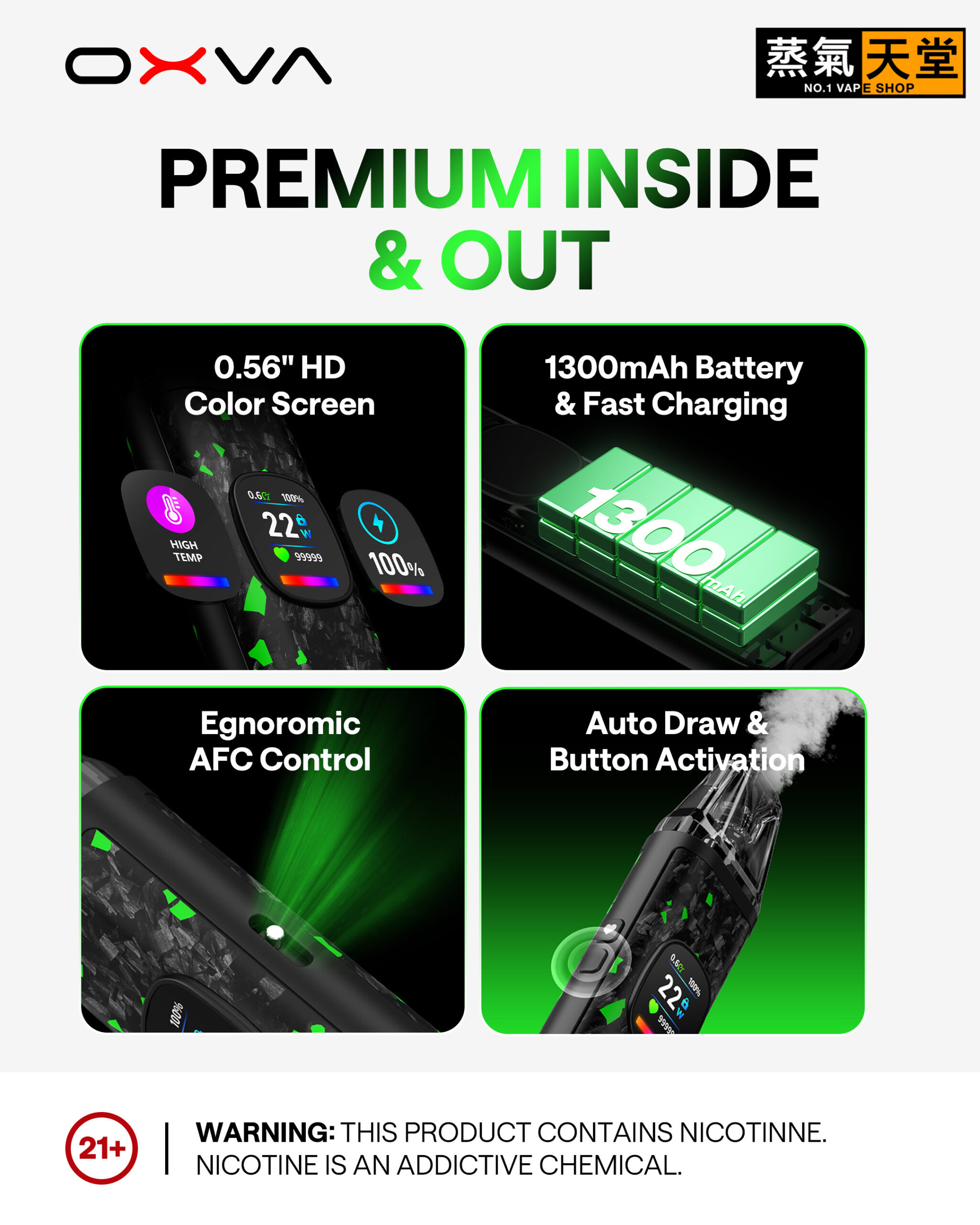 OXVA Xlim Pro 2 DNA 小蠻牛 – 全球首款 DNA 驅動 Pod 裝置