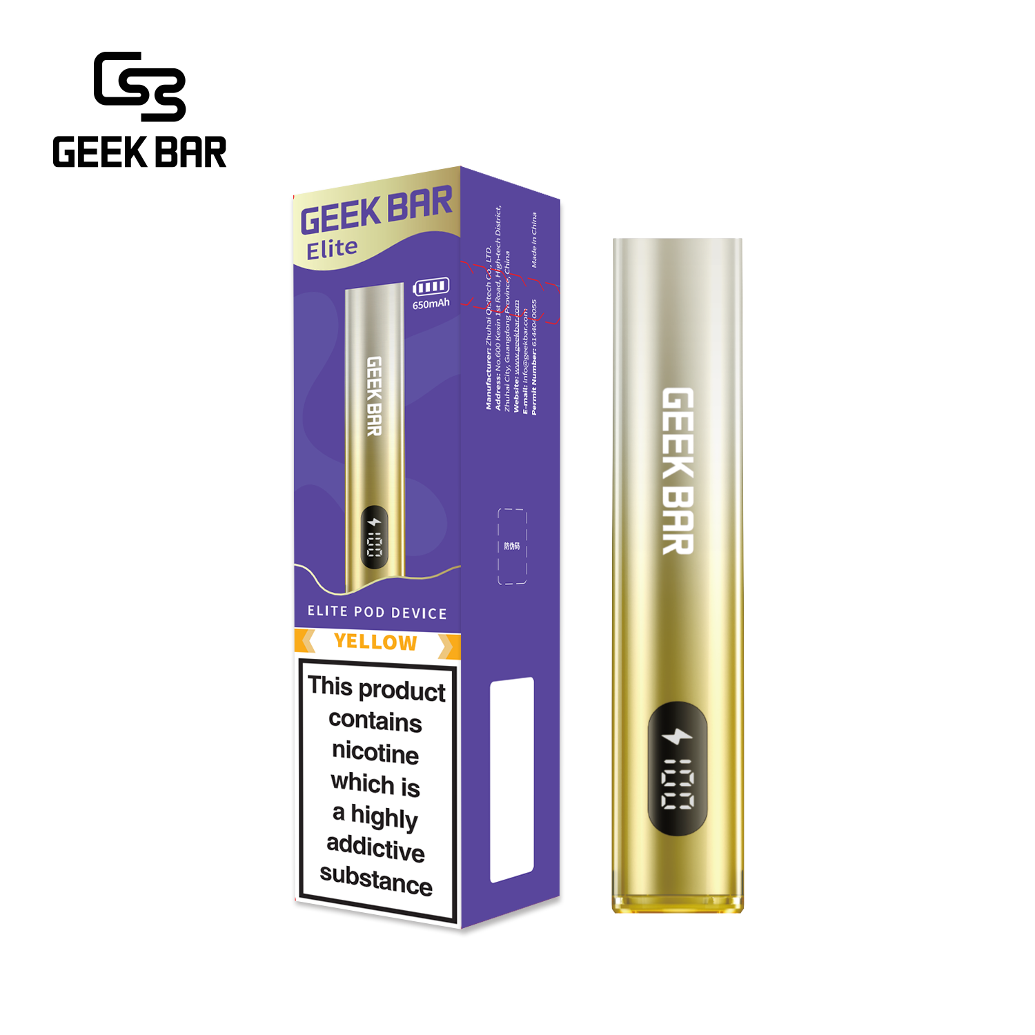 60f4e49c397f7819fecb4c9a0700ae20 Geek Bar Elite Prefilled Pod Kit 菁英一次性拋棄式電子煙