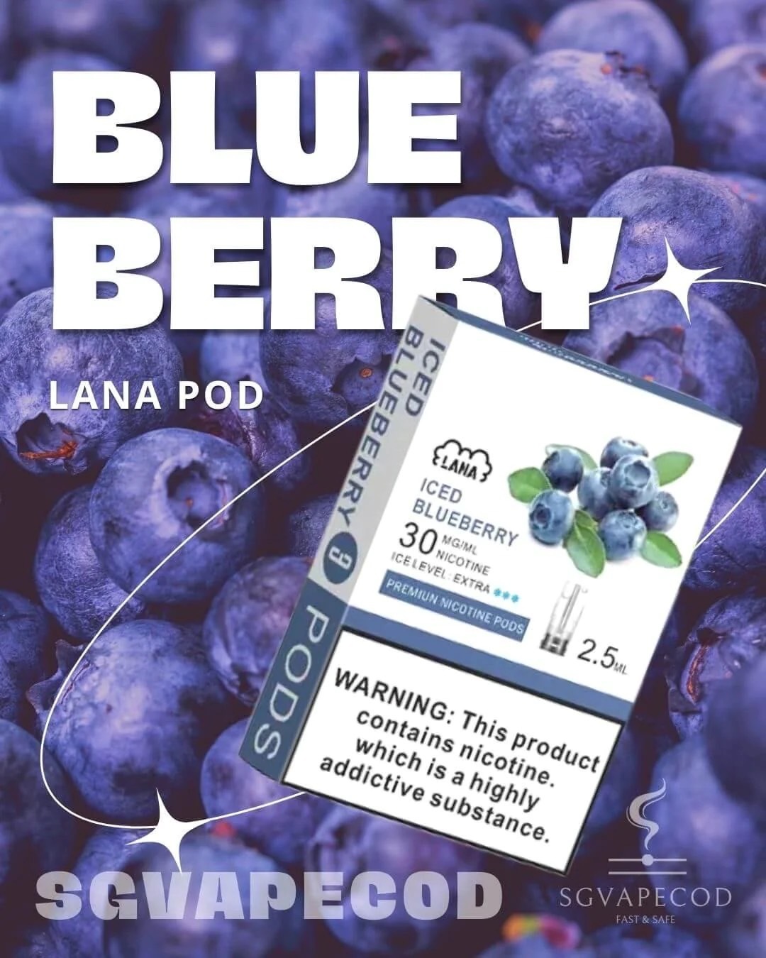 正品 LANA煙彈 2.5ml金裝版