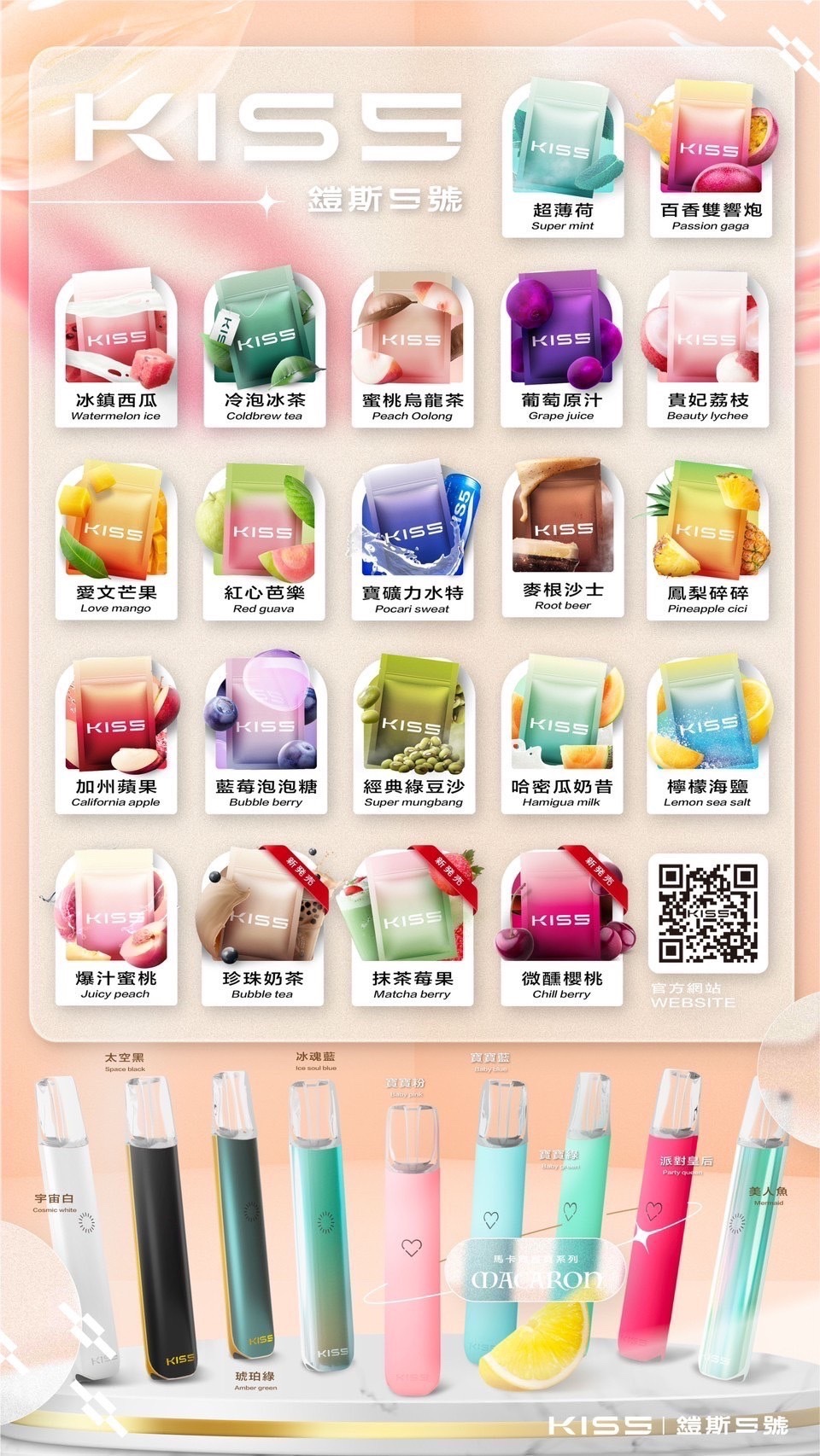 KISS5 MARS/KIS5 原廠 糖果主機/煙彈(通配悅刻RELX)